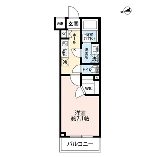 プレール・ドゥーク小竹向原【2階】の間取り
