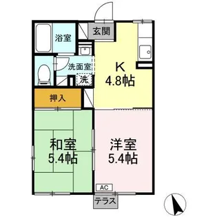 メゾン エトワール D【1階】の間取り