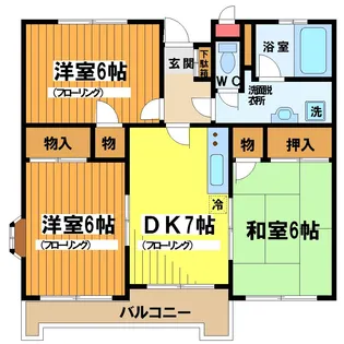 ハイツ鈴木【1階】の間取り