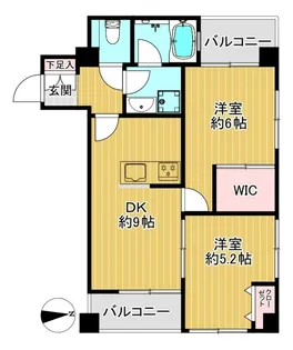 エクセル三鷹【2階】の間取り