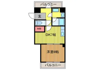 リビエール増井【7階】の間取り
