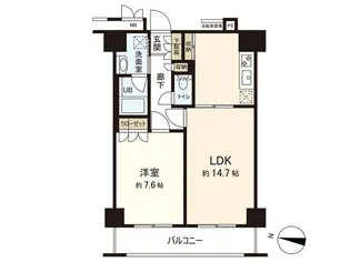 レジデンス仙台駅東【10階】の間取り