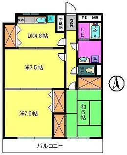 パークコート高島本町【2階】の間取り