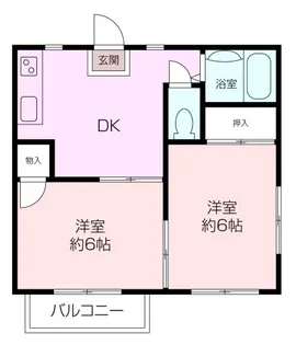 コーポ野比【2階】の間取り