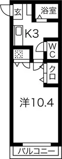 光レジデンス南館【4階】の間取り