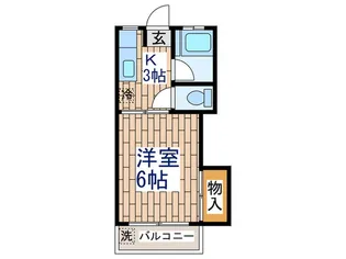 一徳コ-ポ【2階】の間取り