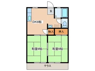 ホワイトハイランドB【1階】の間取り