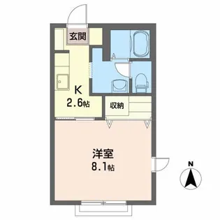 クローバーハウス【1階】の間取り