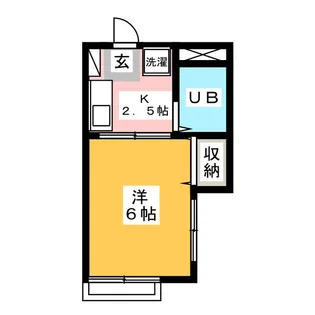 カーサ黒沼【1階】の間取り