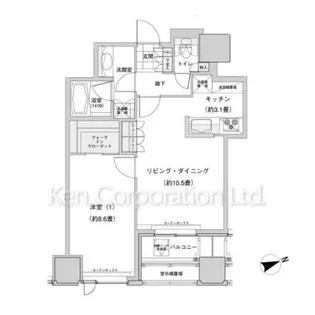 ウエストパークタワー池袋【20階】の間取り