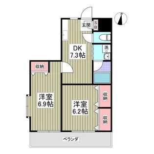 第2成城島田マンション【3階】の間取り