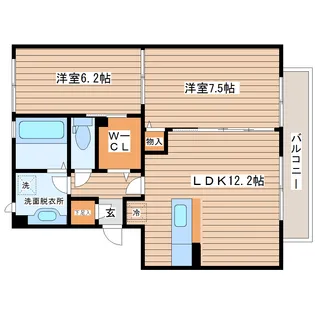 Re・EARTHの杜 ほし【3階】の間取り