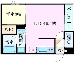 Grandtic 江波本町【1階】の間取り
