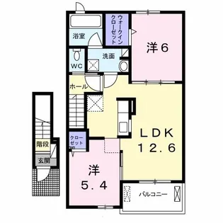 レジデンス高根【2階】の間取り