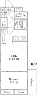 レクシード目白【4階】の間取り