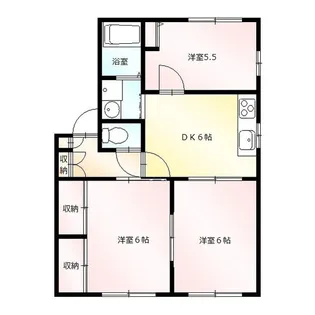 リヴェールかわた【2階】の間取り