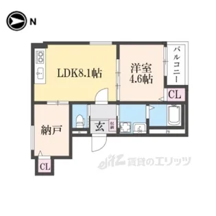 ハルカス武庫川【3階】の間取り