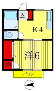 シティハイム・ベルメゾン【2階】の間取り