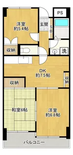 ベルメゾン中村【8階】の間取り