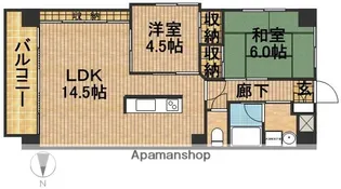 ヴェルメゾン浜松【8階】の間取り