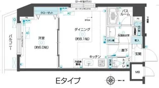 フェニックス武蔵関参番館【8階】の間取り