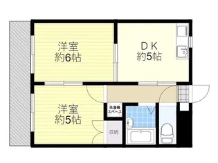 ボンヌール春日【1階】の間取り