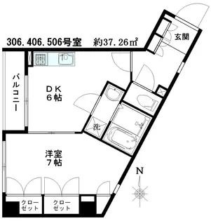 プレサージュ【5階】の間取り