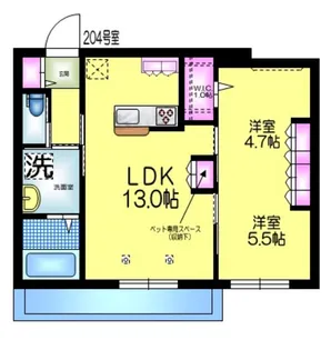 ソレイユ【2階】の間取り