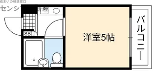 トーエー森ノ宮第1ビル【8階】の間取り