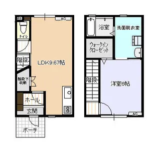 ビオラ木津B棟【1階】の間取り