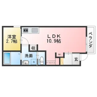 ヴィル那古野【3階】の間取り