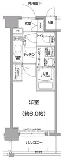 エスリード神戸兵庫駅アクアヴィラ【5階】の間取り