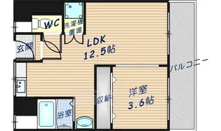 河本マンション【1階】の間取り