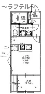 KEIAI RESIDENCE 西所沢III【1階】の間取り