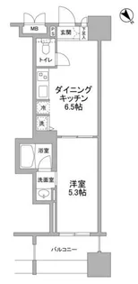 パークフラッツ横濱公園【5階】の間取り