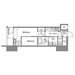 ACP Residence 亀戸【4階】の間取り