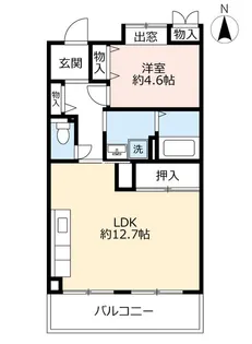 URアーバンラフレ志賀【5階】の間取り