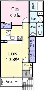 プラシード【1階】の間取り