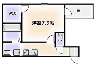 フジパレス鷹合【1階】の間取り
