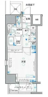 パークウェル蔵前【2階】の間取り