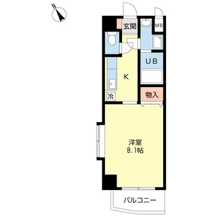 ライフステージ若葉町【4階】の間取り