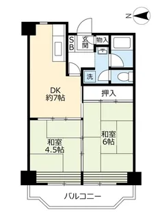 UR豊成【14階】の間取り