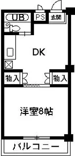 清水マンション【2階】の間取り