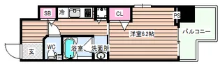 エイペックス梅田東II【2階】の間取り