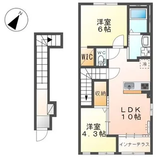 ラグラース【2階】の間取り