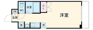 アヴァンセクール江坂【9階】の間取り