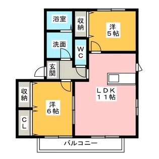 グレースTOSHO【2階】の間取り