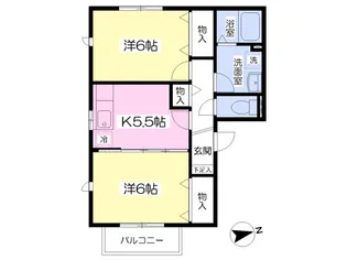 ガーデンプレイスC棟【1階】の間取り