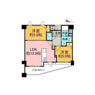 グランシティ川崎【3階】の間取り