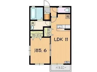 フロンティア泉【2階】の間取り